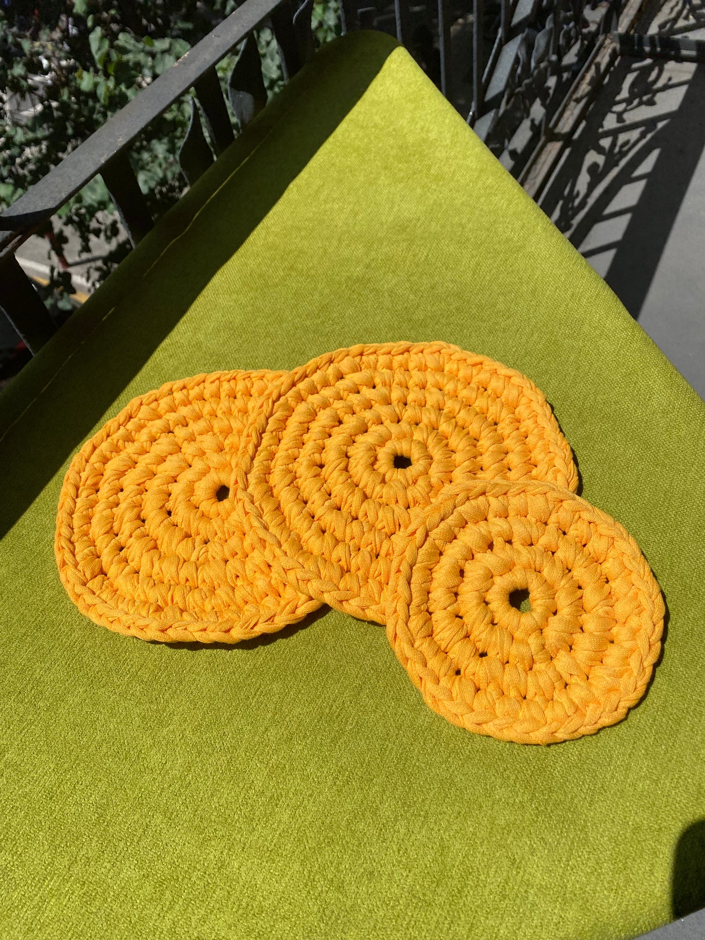 Yellow coasters extra large